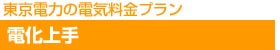 東京電力の電気料金プラン